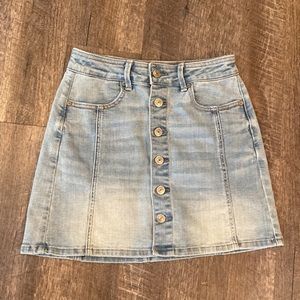 Denim mini skirt